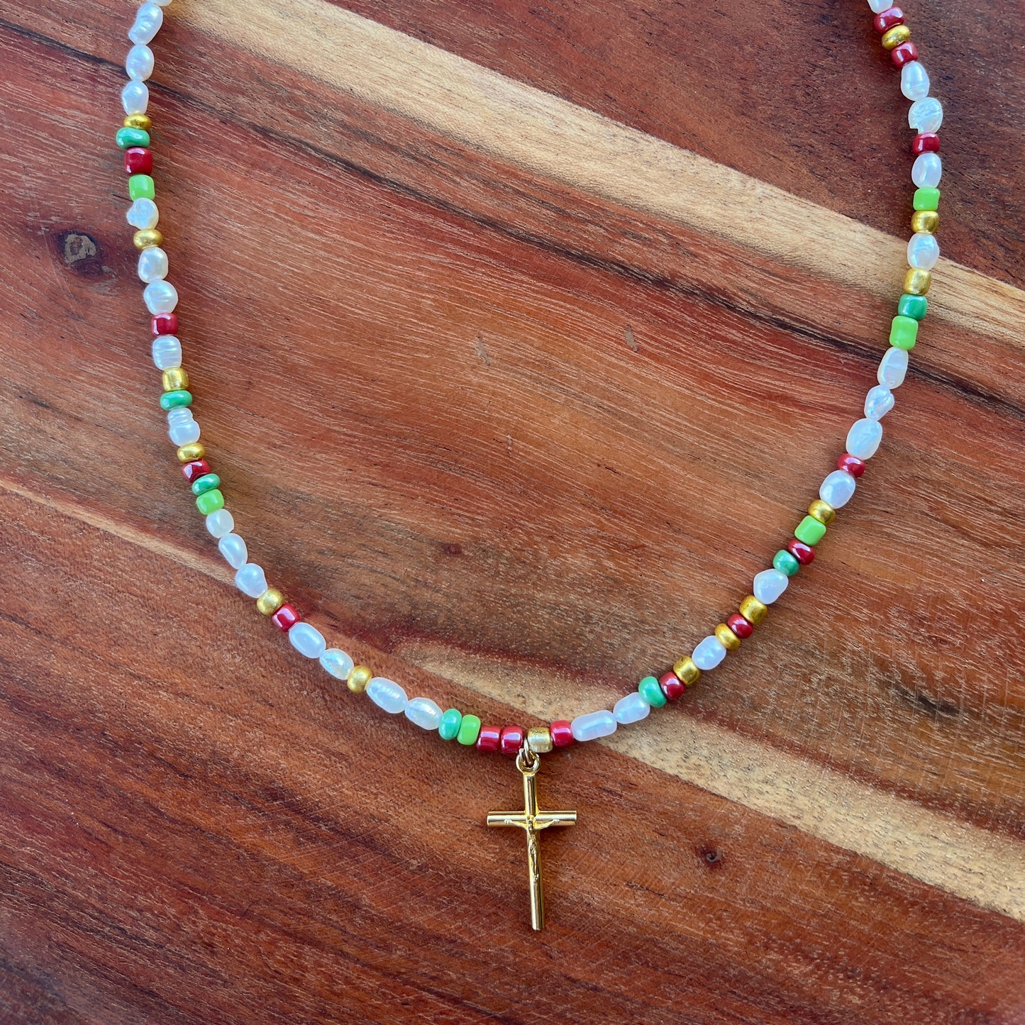 Prince of Peace pearl necklace **NEW** $5 goes to Caritas Lebanon