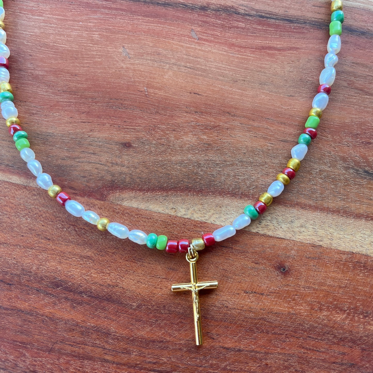 Prince of Peace pearl necklace **NEW** $5 goes to Caritas Lebanon