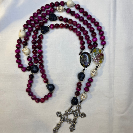 Momento Mori Rosary - Pink