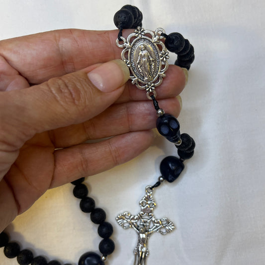 Momento Mori Rosary - Black