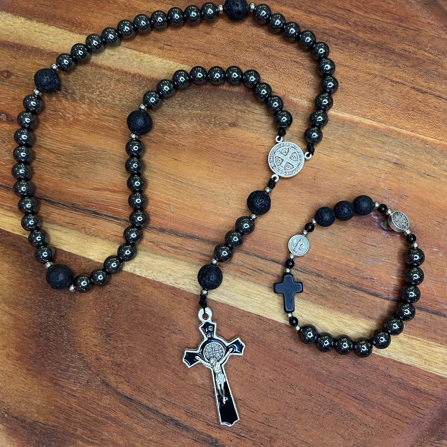 Men’s St Benedict Rosary Bracelet