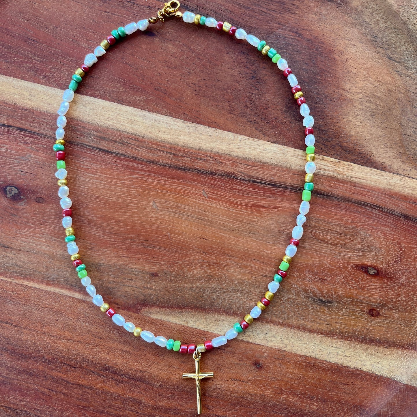 Prince of Peace pearl necklace **NEW** $5 goes to Caritas Lebanon