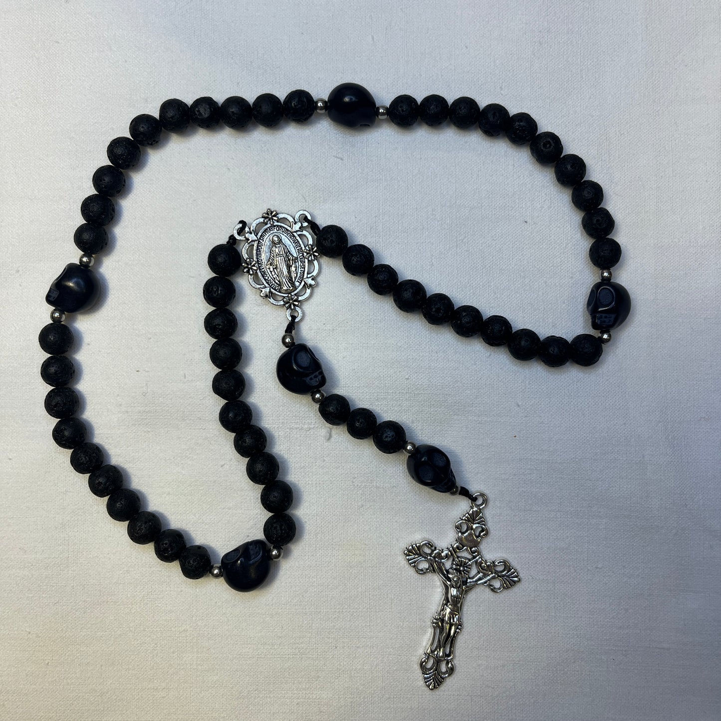 Momento Mori Rosary - Black