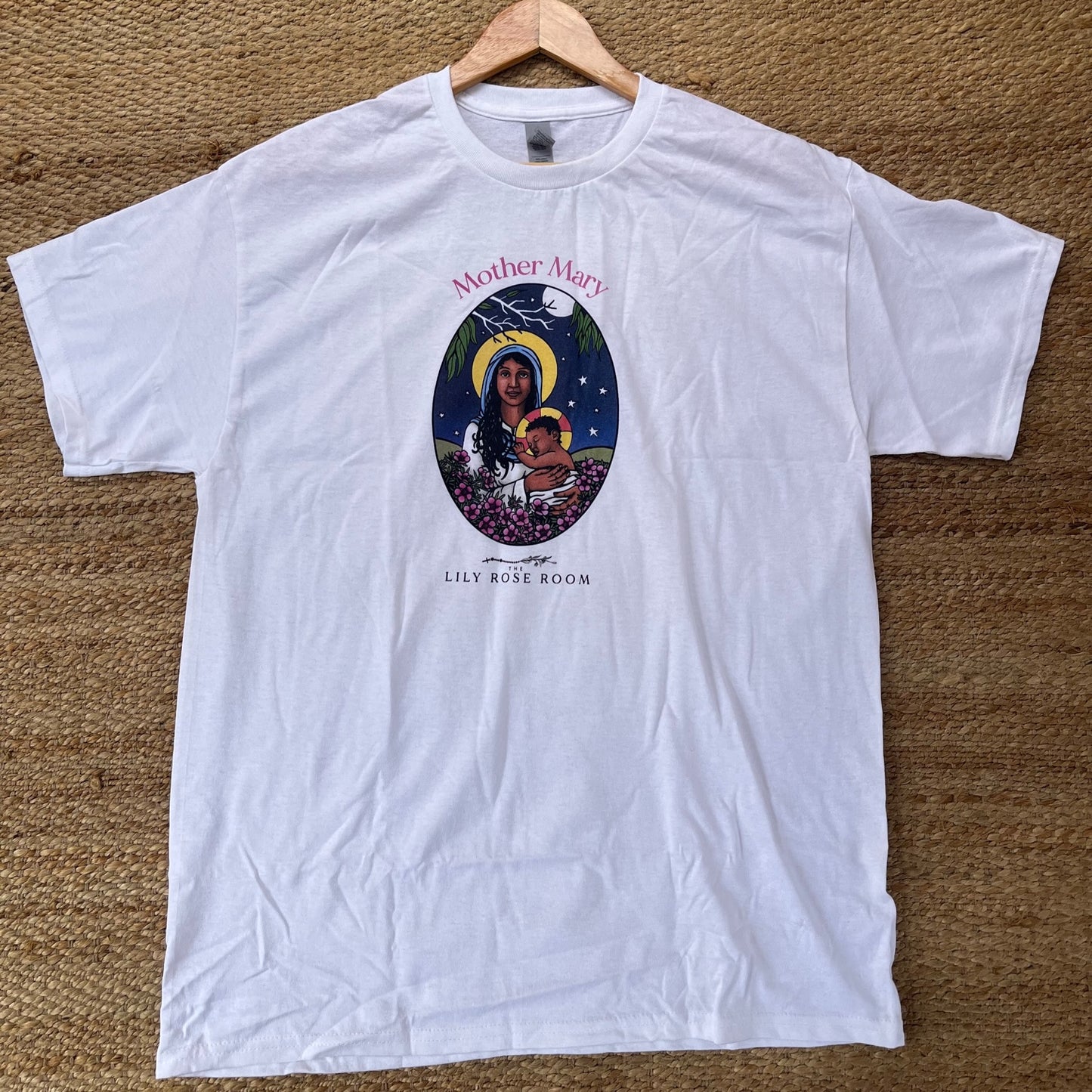 Mother Mary Icon T-Shirt - Australian Flower Series